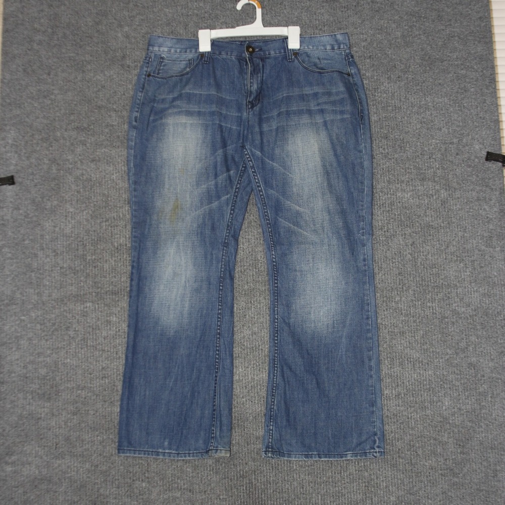 GUESS Jeans Mens 38 Blue Relaxed Boot Marcus Fit Stonewashed Comfortable‎ Modern